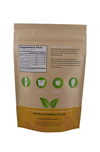 Organic Sulfur Supplement 99.9% Pure Lab-Tested 1/2 Pound k7