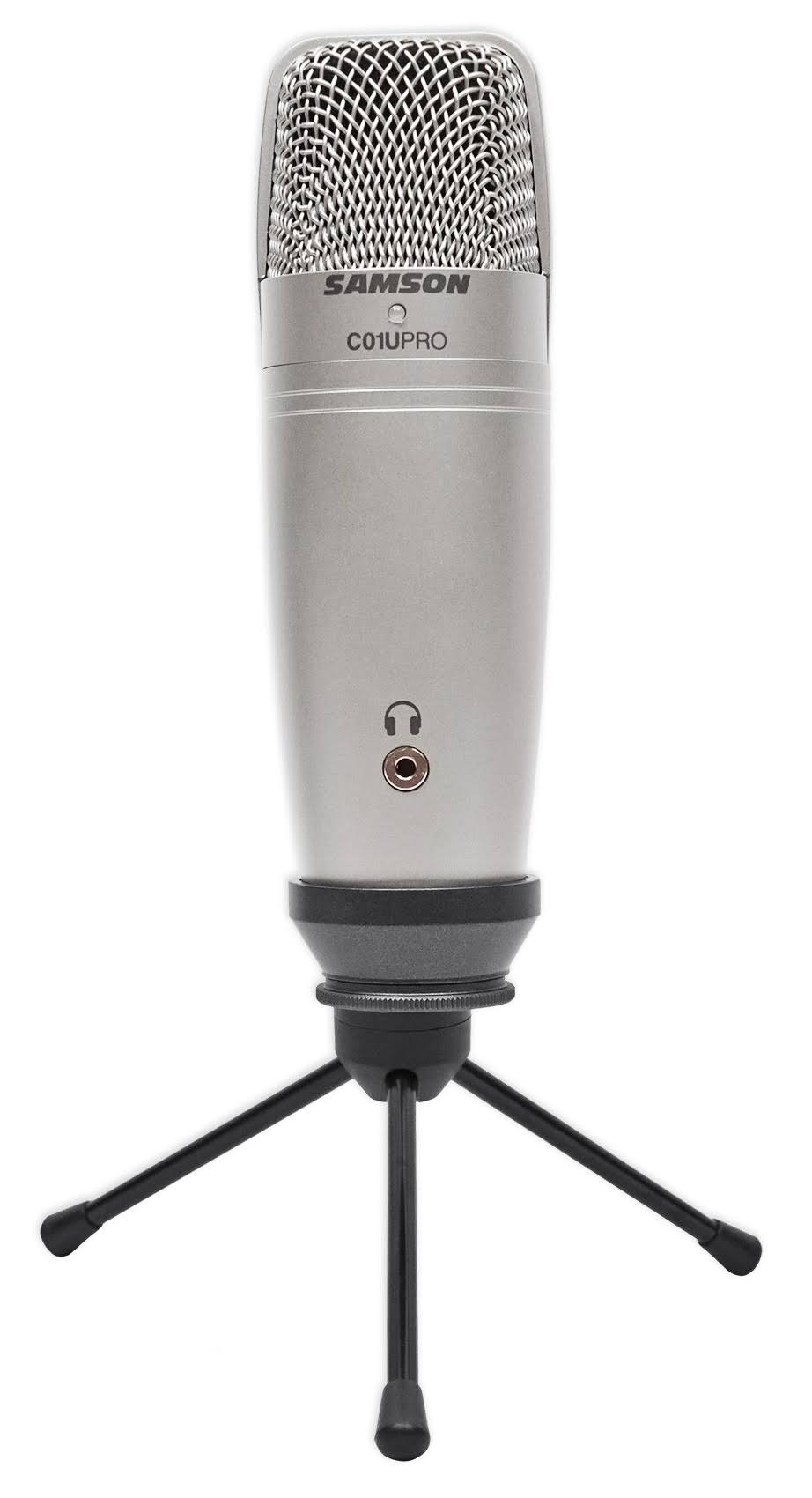 Samson C01U Pro USB Studio Recording Podcast Podcasting Microphone Mic+Stand SAC01UPRO Broad