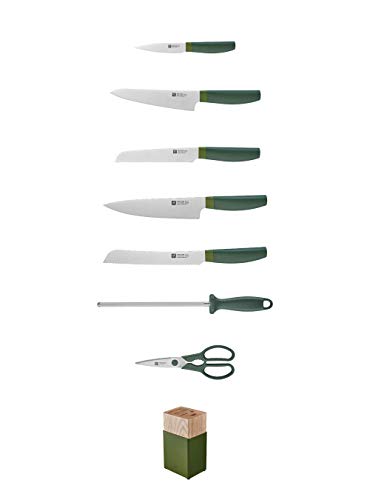 ZWILLING Now S 8-pc Knife Block Set Grenada Orange F955