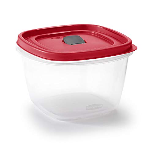Rubbermaid Easy Find Lids 7-Cup Food Storage Container, Racer Red, 2-Pack W928680