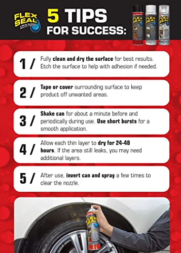 Flex Seal 14 oz Red Waterproof Rubber Spray Sealant Coating H76227