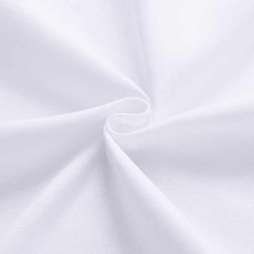 Natural Cream Linen Curtains 90 inch Long 2 Panels Semi Sheer Light Filtering Back Tab Rod Pocket Beige H145308