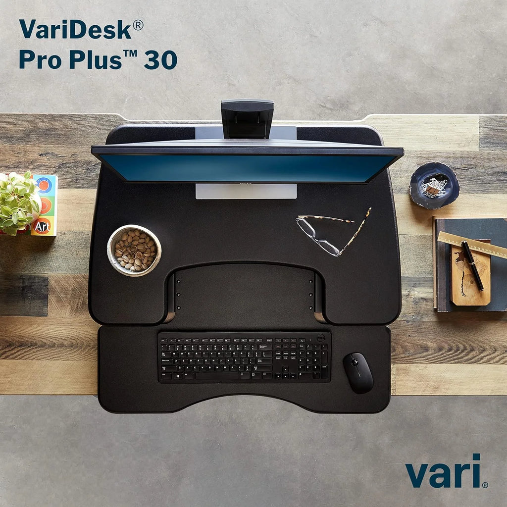 Vari 30" VariDesk ProPlus Two-Tier Standing Desk Converter, Black Q534015