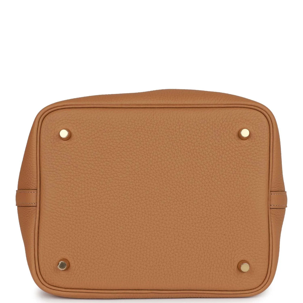 Picotin Lock 22 Bag Clemence Leather Gold Hardware k7