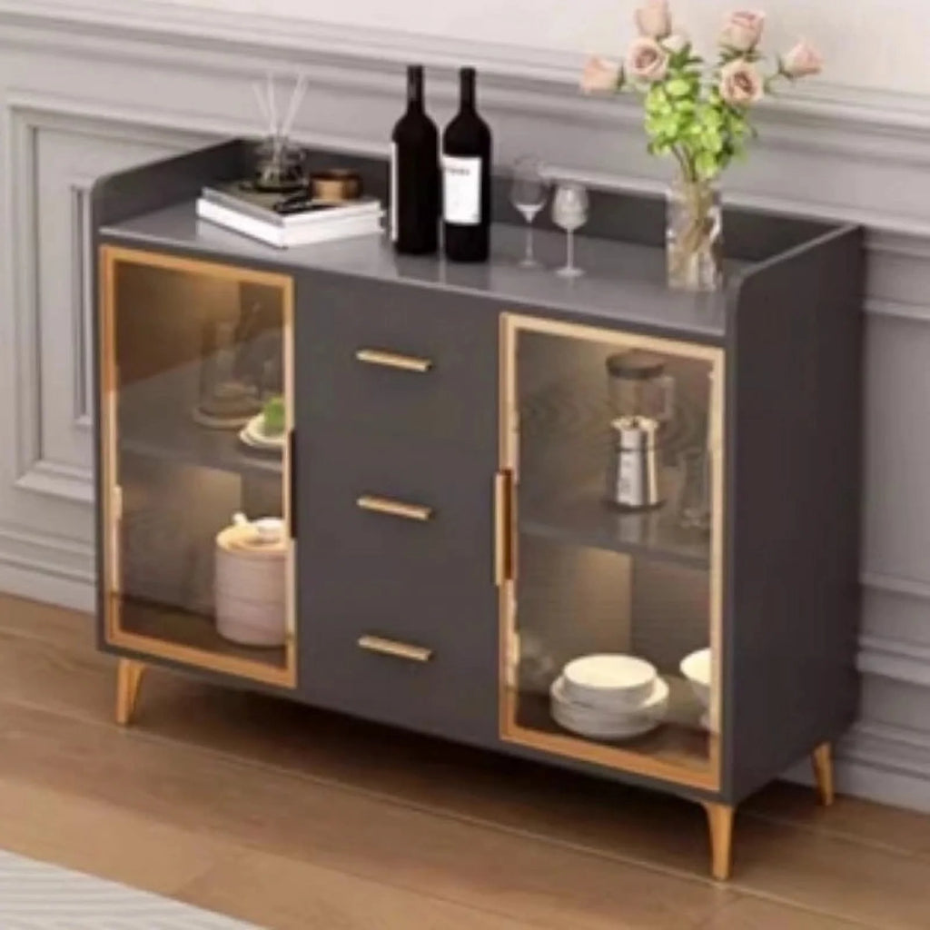 YN50SB Wood Sideboard Display Cabinet Storage T8336
