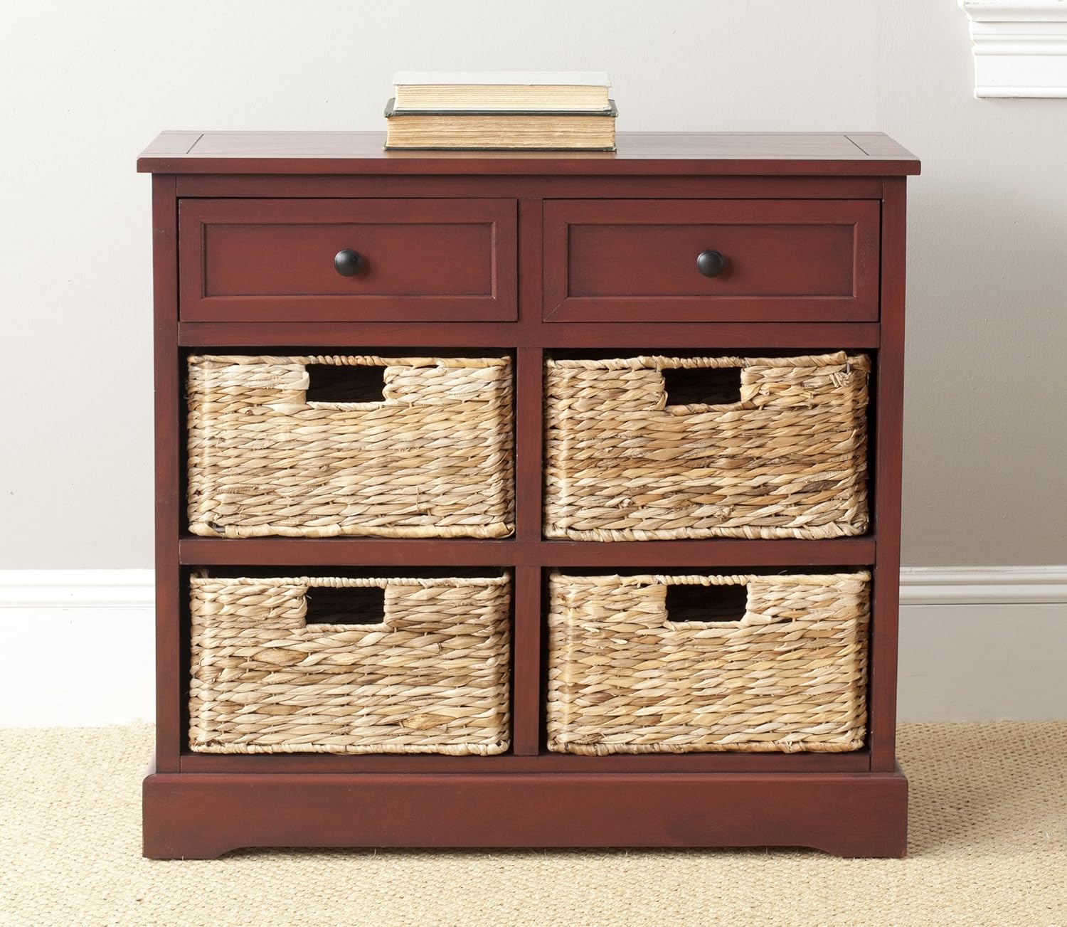 Wicker Basket Storage Unit a7