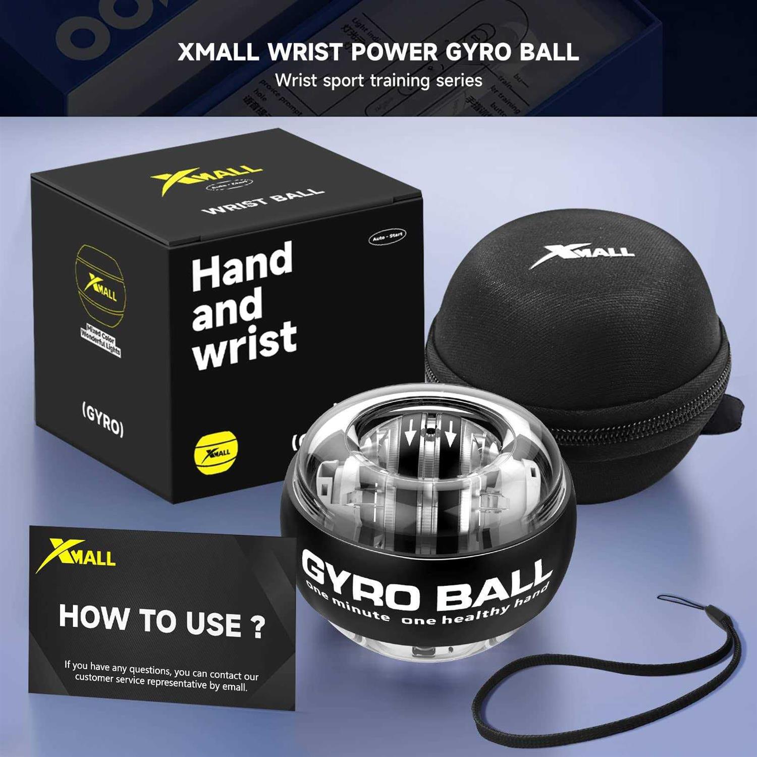 Wrist Power Gyro Ball Hand Forearm Strengthener k7
