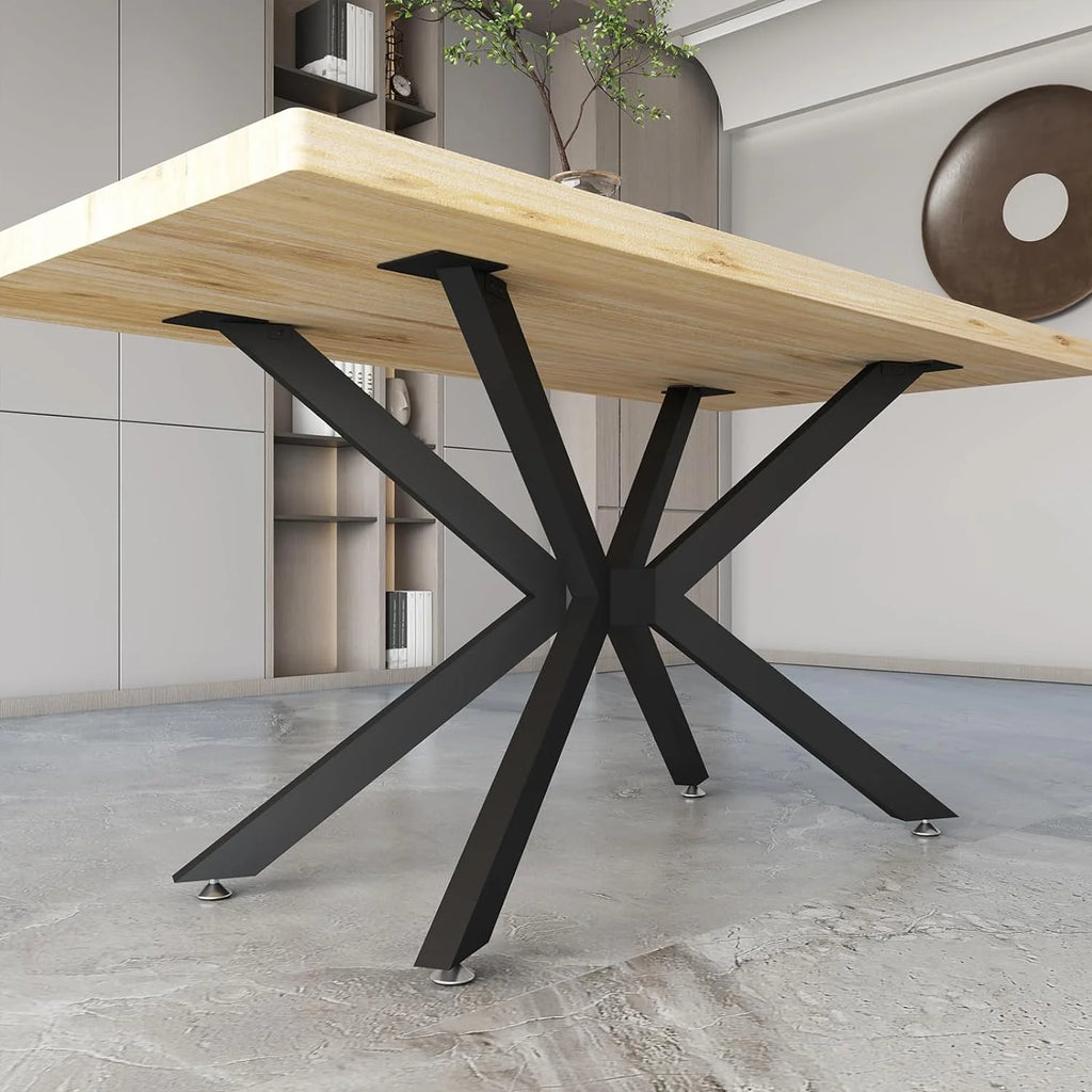 Modern Table Base Black 28" Metal Dining Table Legs with Suction Cups W977438