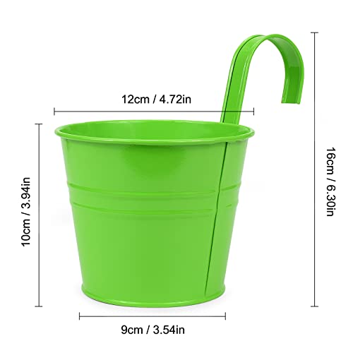 Metal Hanging Flower Pots for Garden Balcony Decor a7k