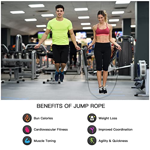 PVC Jump Rope for Cardio Fitness Adjustable 9 Feet a7