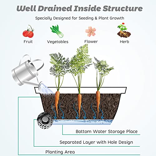 Garden Planter Raised Bed 3-Tier Vertical Flower Pot Stand Indoor Outdoor a7