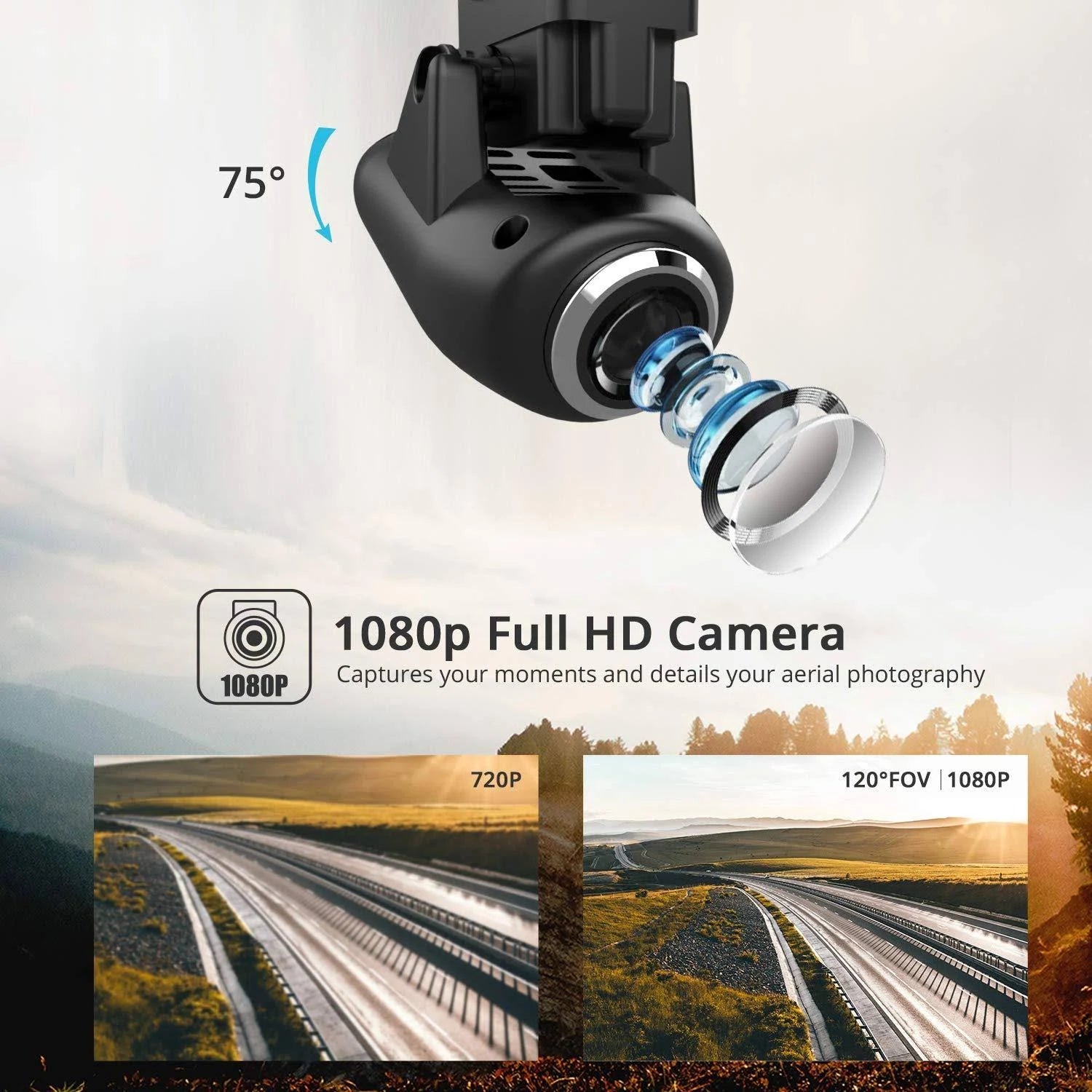 2K FPV Camera Drone with GPS Return Home for Adults k7