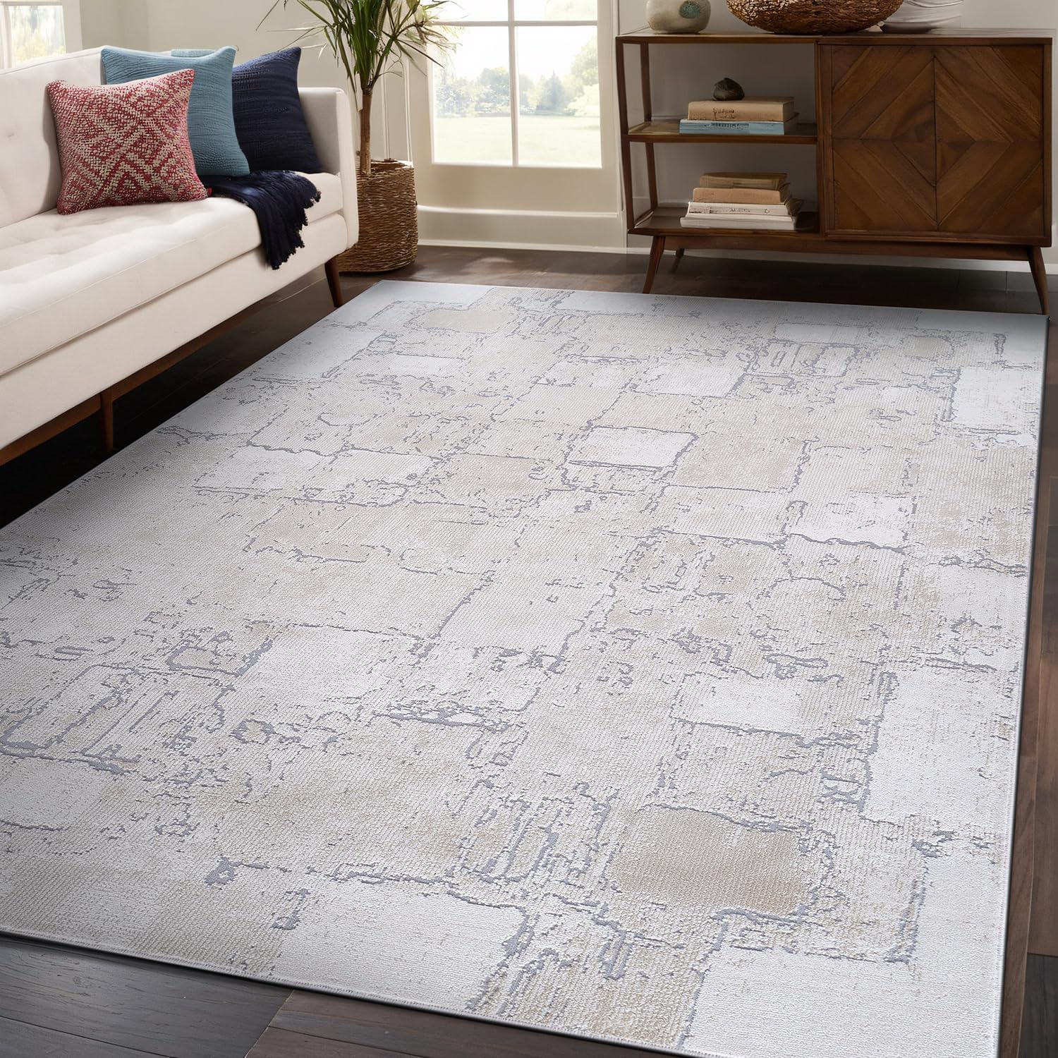 Beverly Rug 8x10 Vintage Area Rug, Beige H32093