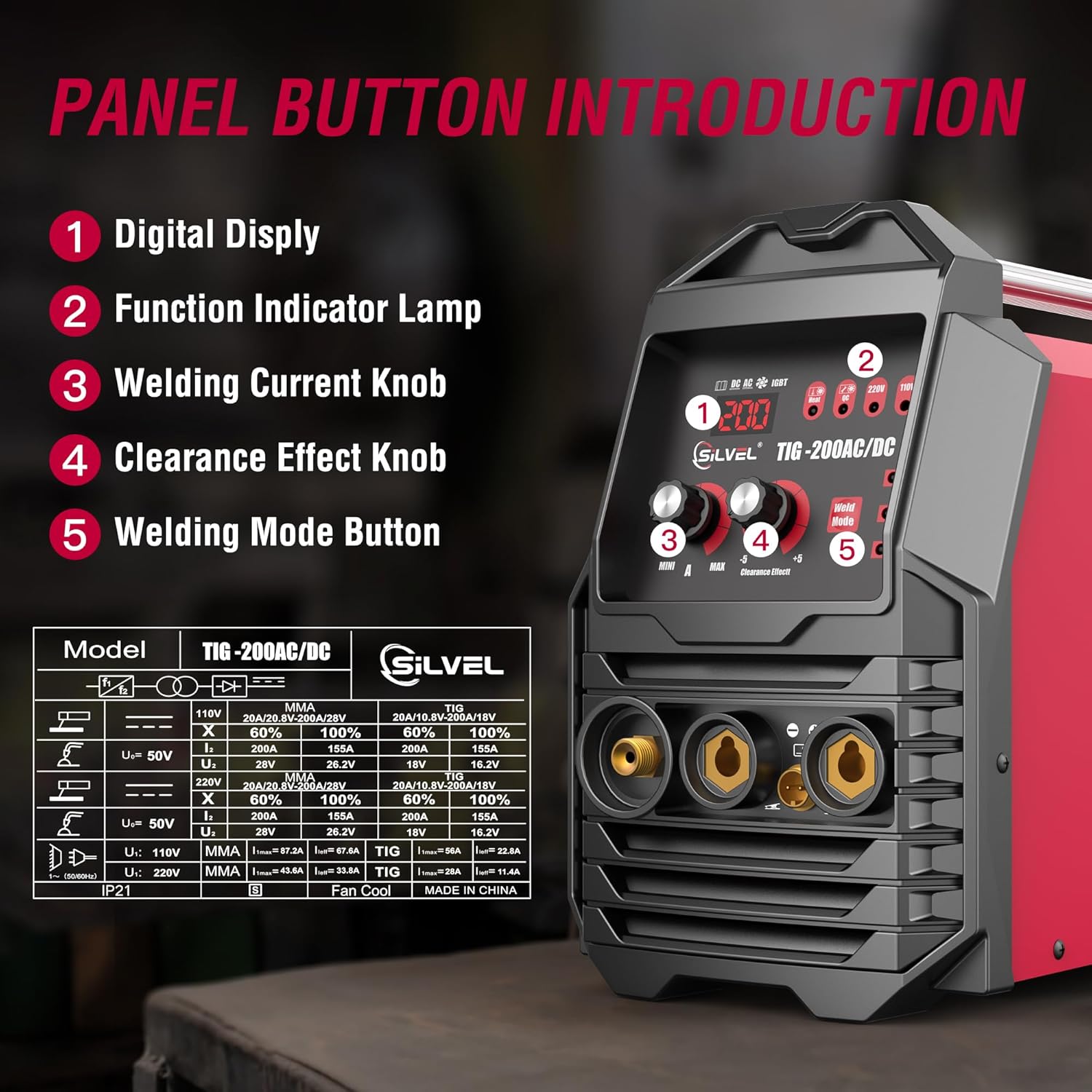 TIG Welder AC/DC Pulse 110V/220V Inverter TIG/MMA k7q