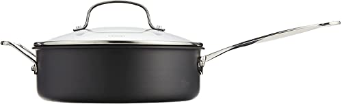 Cuisinart Chef's Classic Nonstick Hard-Anodized 3.5-Quart Saute Pan with Lid, Black E815179
