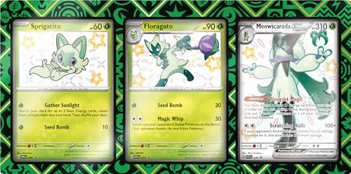 POKEMON TCG Scarlet and Violet Paldean Fates EX Premium Collection Shiny Sprigatito X304