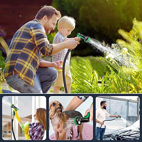 Expandable Garden Hose with Spray Nozzle Brass Fittings k7m