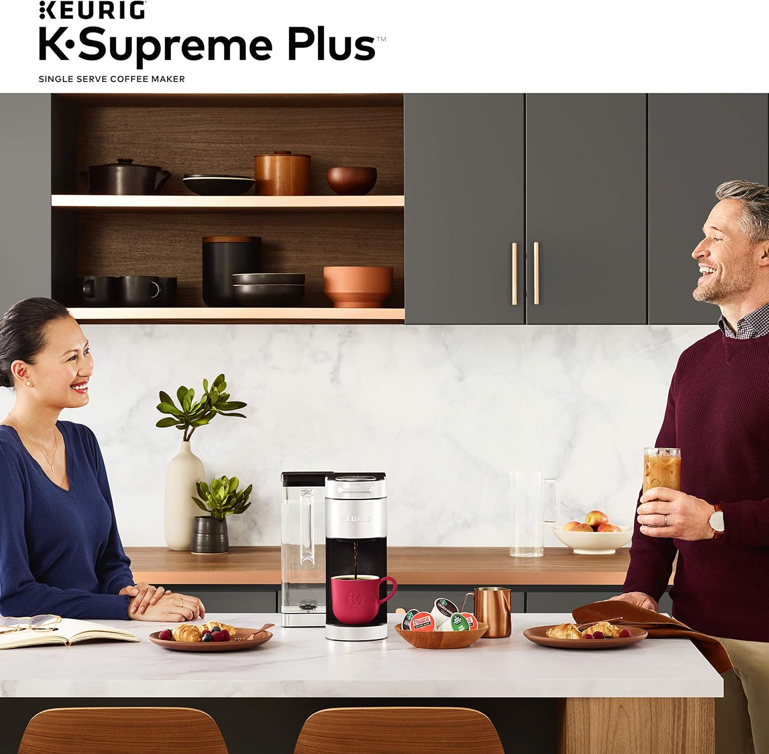 Keurig K-Supreme Plus Single Serve Coffee Maker with 40 K-Cup Pods C781565