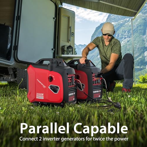 Portable Inverter Generator 2500-Watt Quiet Camping k7x