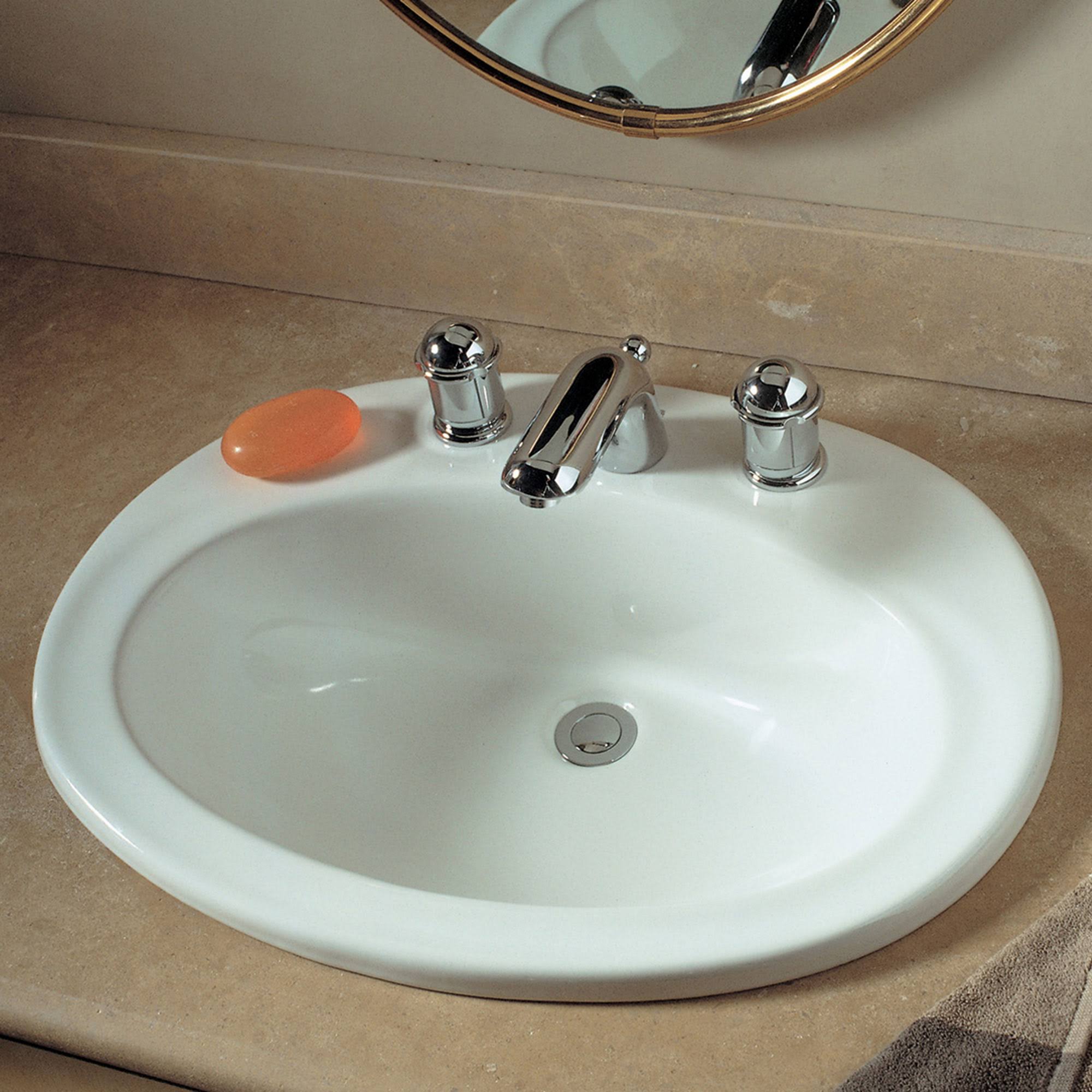 Piazza Countertop Sink White a7
