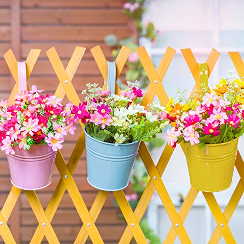 Metal Hanging Flower Pots for Garden Balcony Decor a7k
