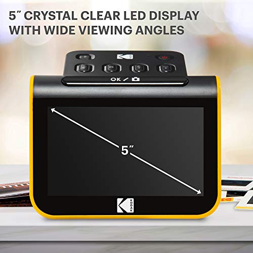 Film & Slide Scanner with 5" LCD Screen, Convert Negatives to Digital JPEG Photos a7