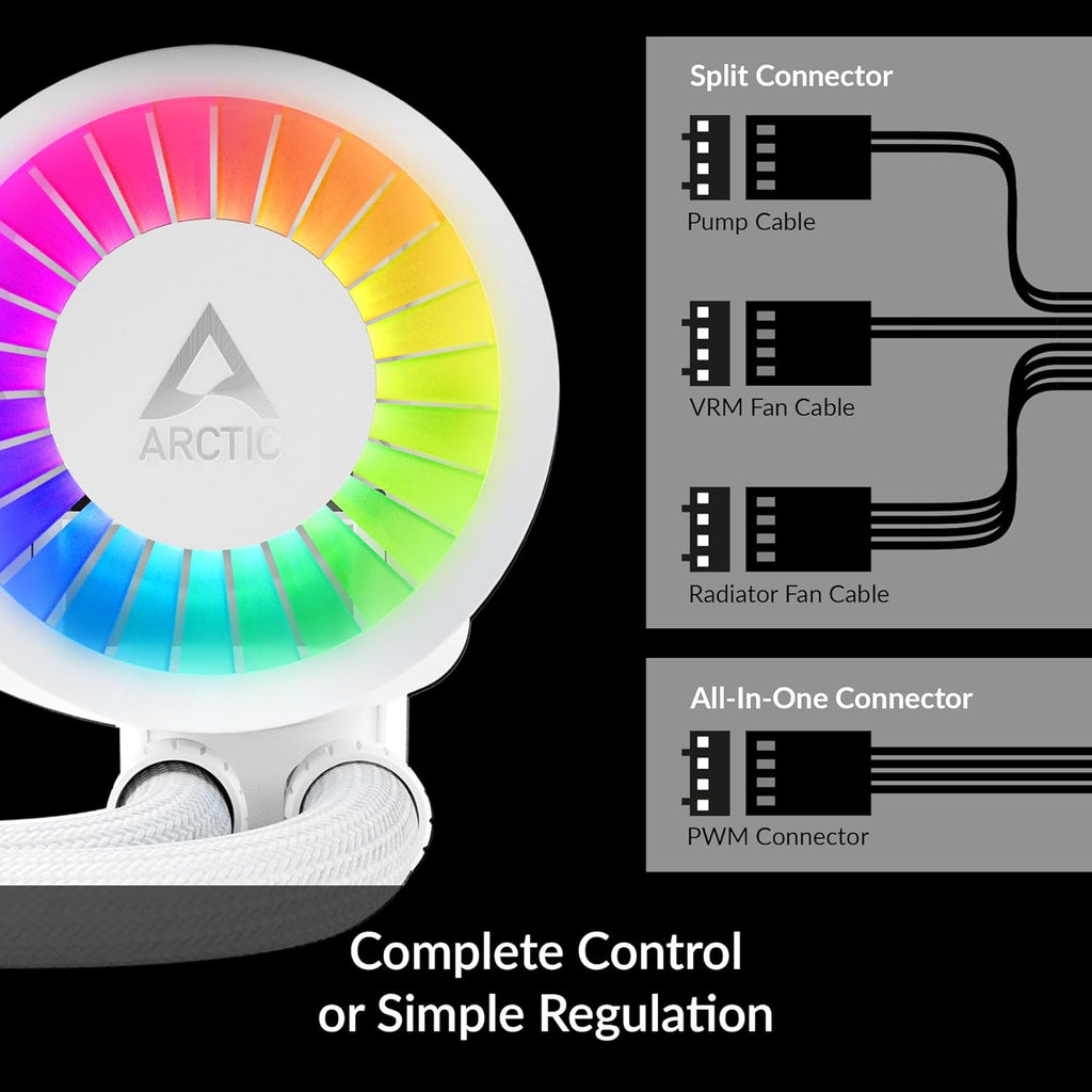 ARCTIC Liquid Freezer III 240 A-RGB CPU AIO Water Cooler, White A62679