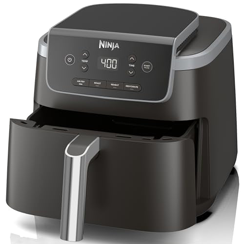 Air Fryer 4-in-1 5 QT Nonstick Basket Grey k7p