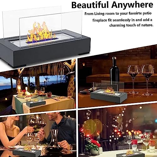 Tabletop Fire Pit Bowl, Smokeless Portable Fireplace for Outdoor Camping White k7m