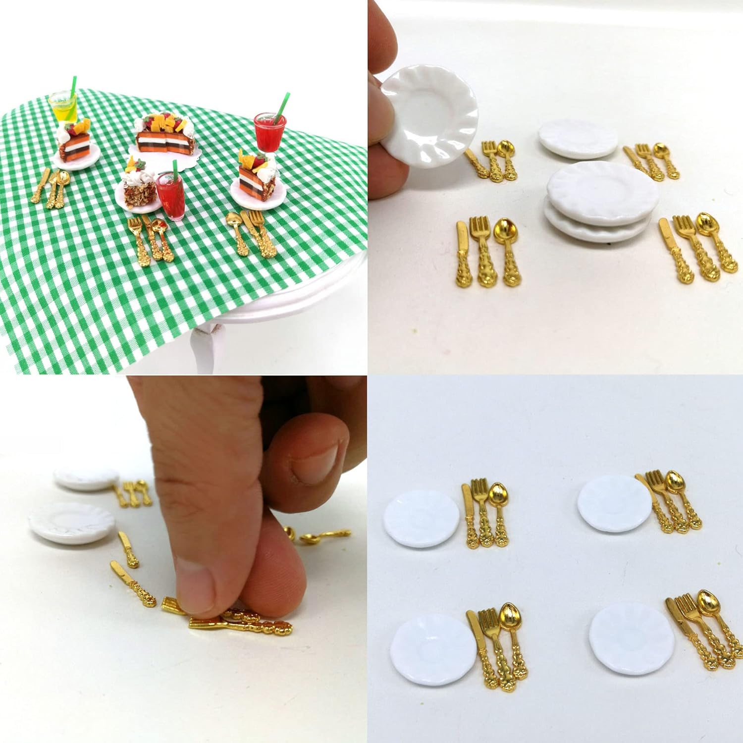 Cayway Miniature Kitchen Cookware Set for Play Food Toys V99106