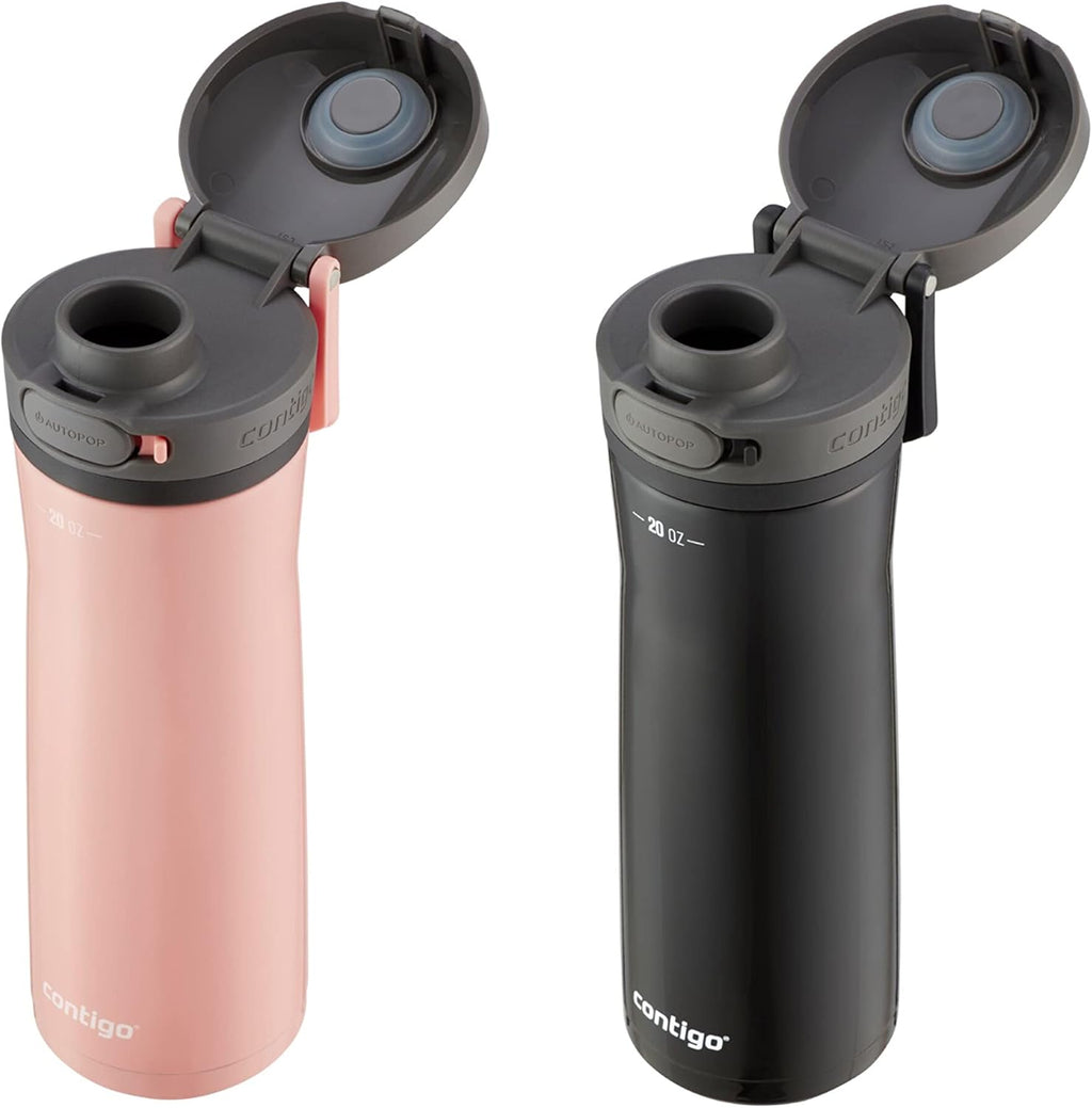 Contigo 20oz Vacuum-Insulated Stainless Steel Travel Mug & Jackson Chill 2.0 Water Bottle G1803