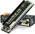 East top Lucky 13 Bass Plus Blues Harmonica 13 Holes Diatonic Harp Mouth Organ Professional Richter harmonica C key for Adults