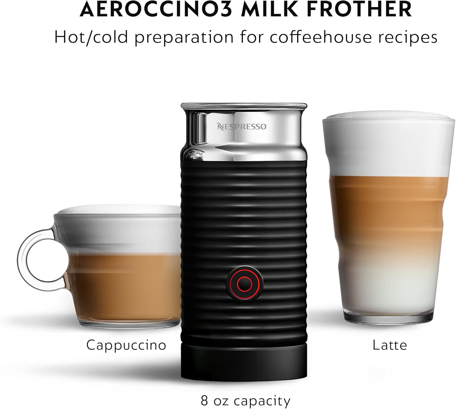 Nespresso Vertuo Next Coffee and Espresso Machine by De'Longhi with Milk Frother, Matte Black Rose Gold M3570
