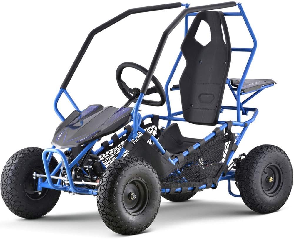 MotoTec Maverick 1000w Kids Electric Go Kart Blue P7484