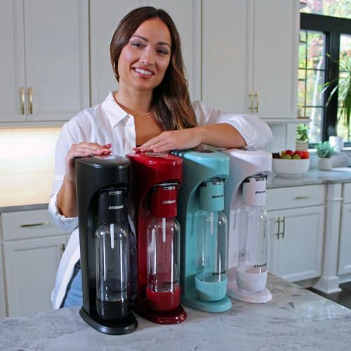 Drinkmate OmniFizz SPARKLE UP BUNDLE, Sparkling Water and Soda Maker, Arctic Blue C6048