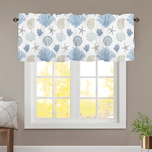 Sage Green Leaf Kitchen Curtain Valance for Windows 54x18 Inch I6151