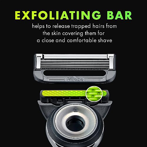 Gillette Labs Men’s Razor Blade Refills, 4 Cartridges with Exfoliating Bar L930