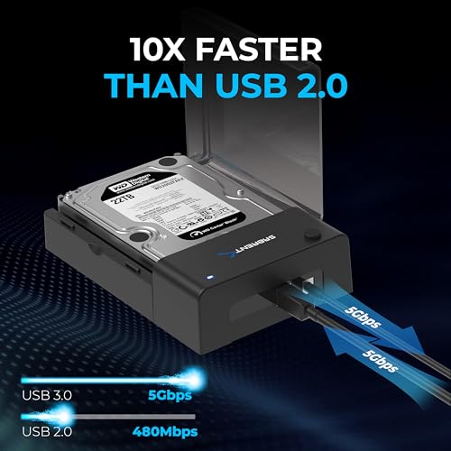 SABRENT Tool Free USB Type C Dual Docking Station for PCIe NVMe M.2 SSDs O66121
