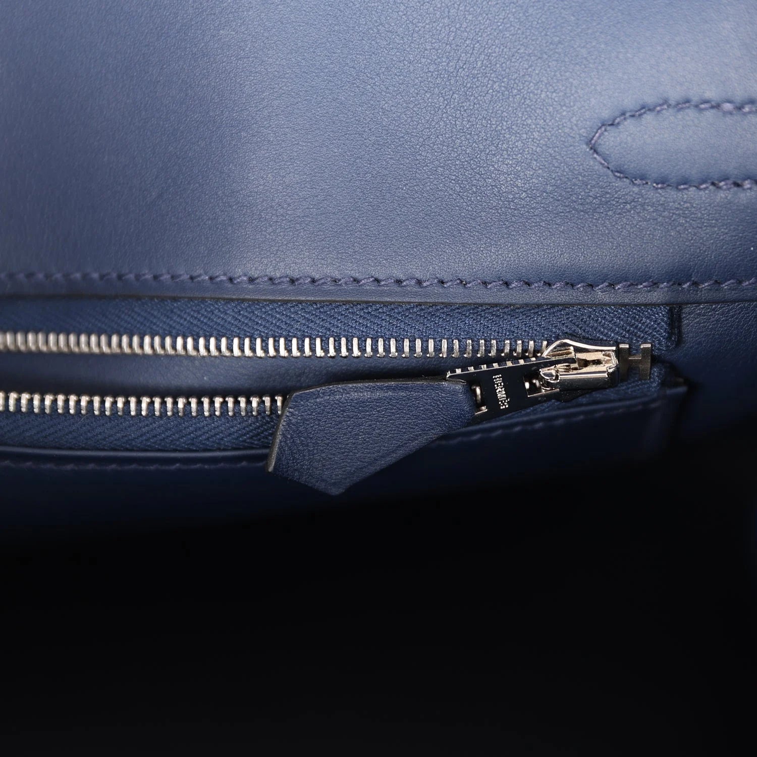 Birkin 25 Bleu Navy Swift Palladium Hardware a7
