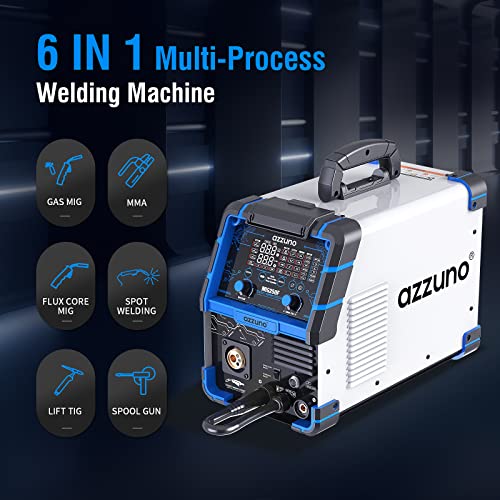 200A MIG Welder Dual Voltage 4 in1 Flux Wire Lift TIG Stick ARC7k