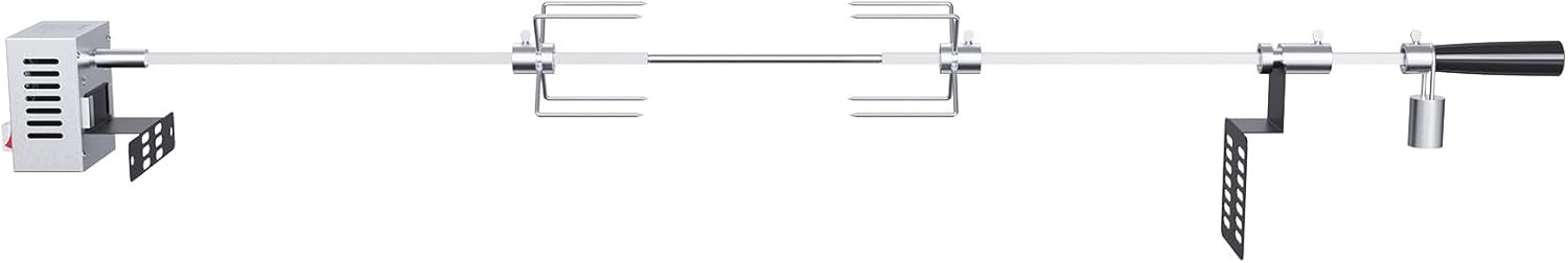 Stainless Steel Grill Rotisserie Kit with Motor for BBQ N10422