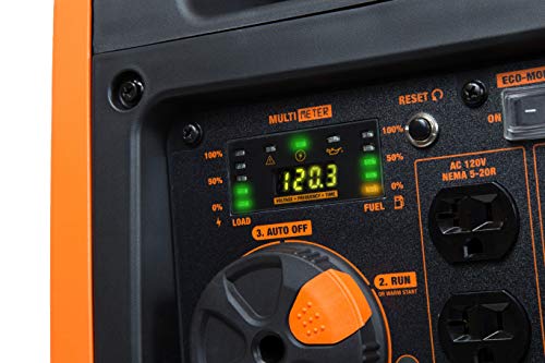 Quiet 6800-Watt Dual Fuel Portable Inverter Generator with Electric Start k7