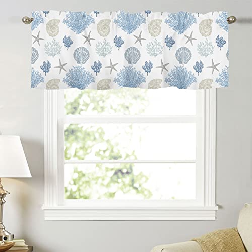 Sage Green Leaf Kitchen Curtain Valance for Windows 54x18 Inch I6151