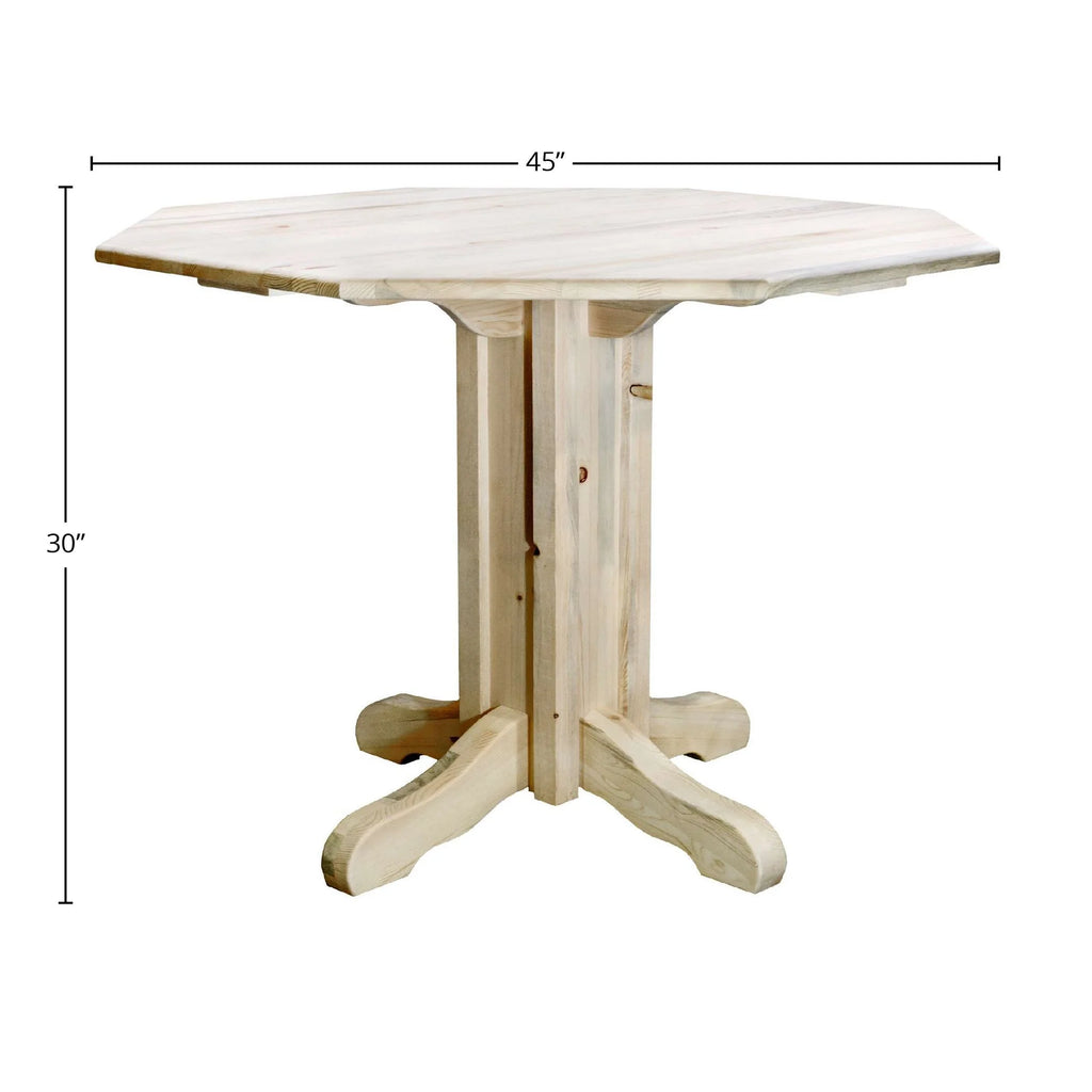 Homestead Collection Center Pedestal Table, Ready to Finish L802