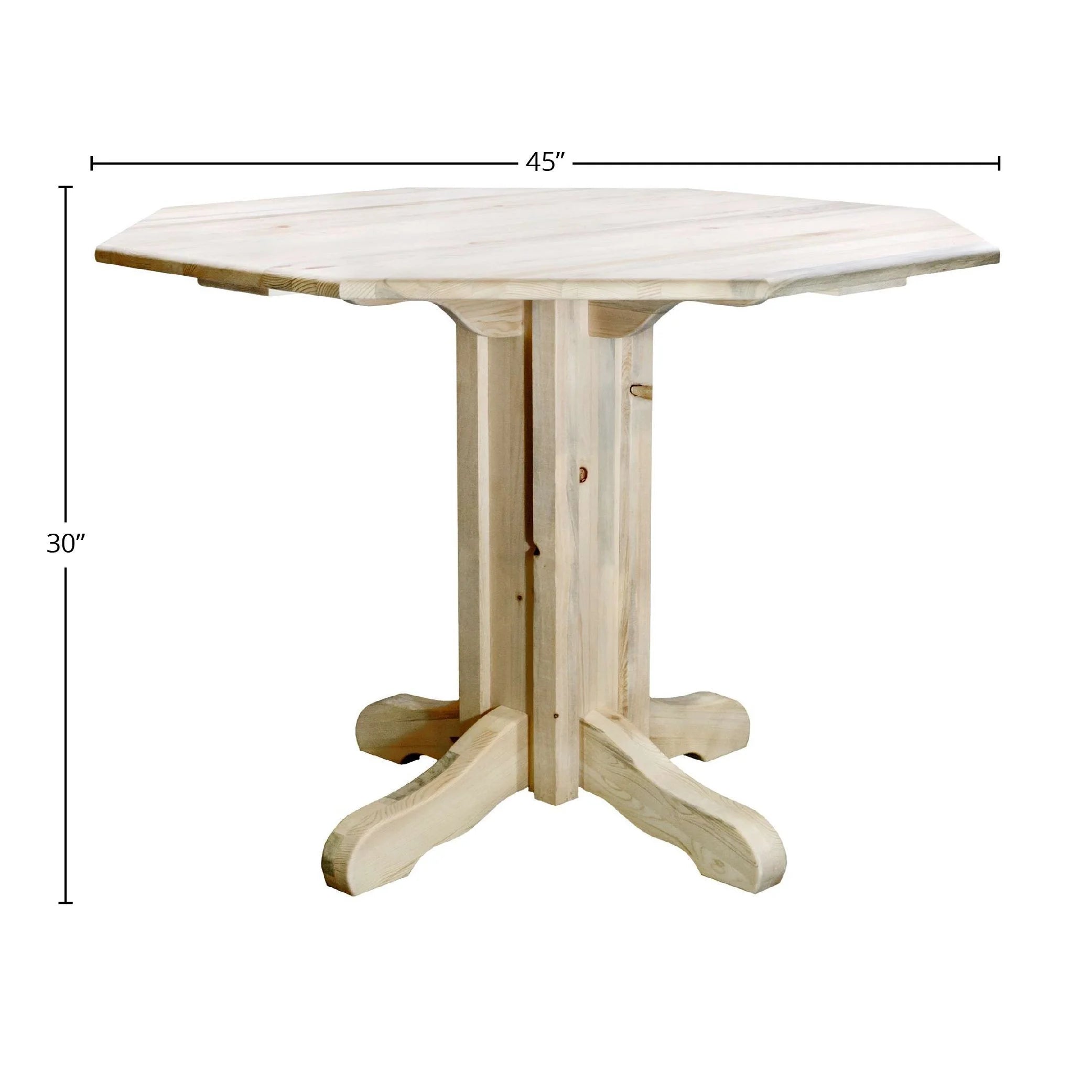 Homestead Collection Center Pedestal Table, Ready to Finish L802