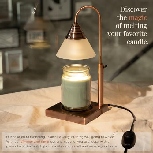 Candle Warmer Lamp Height Adjustable Timer Dimmable Gold k7m