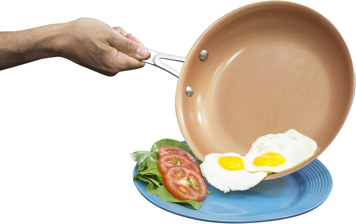 Gotham Steel Ceramic Titanium Nonstick Fry Pan, Red, 11" T79447