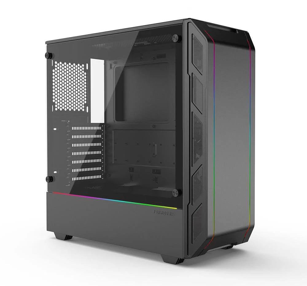 PC Case Tempered Glass Digital RGB Black a7