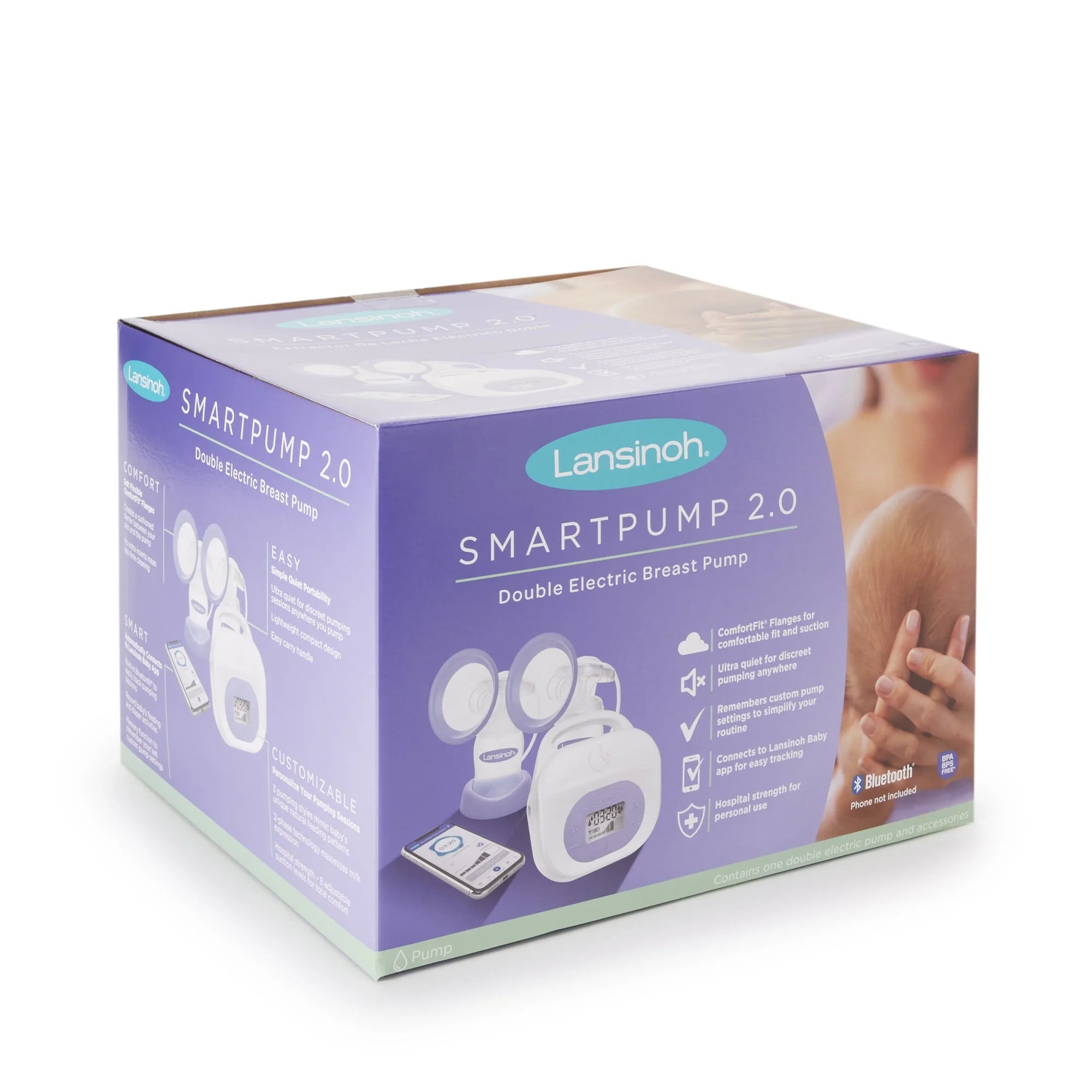 Lansinoh Smartpump 2.0 Double Electric Breast Pump Kit Y108
