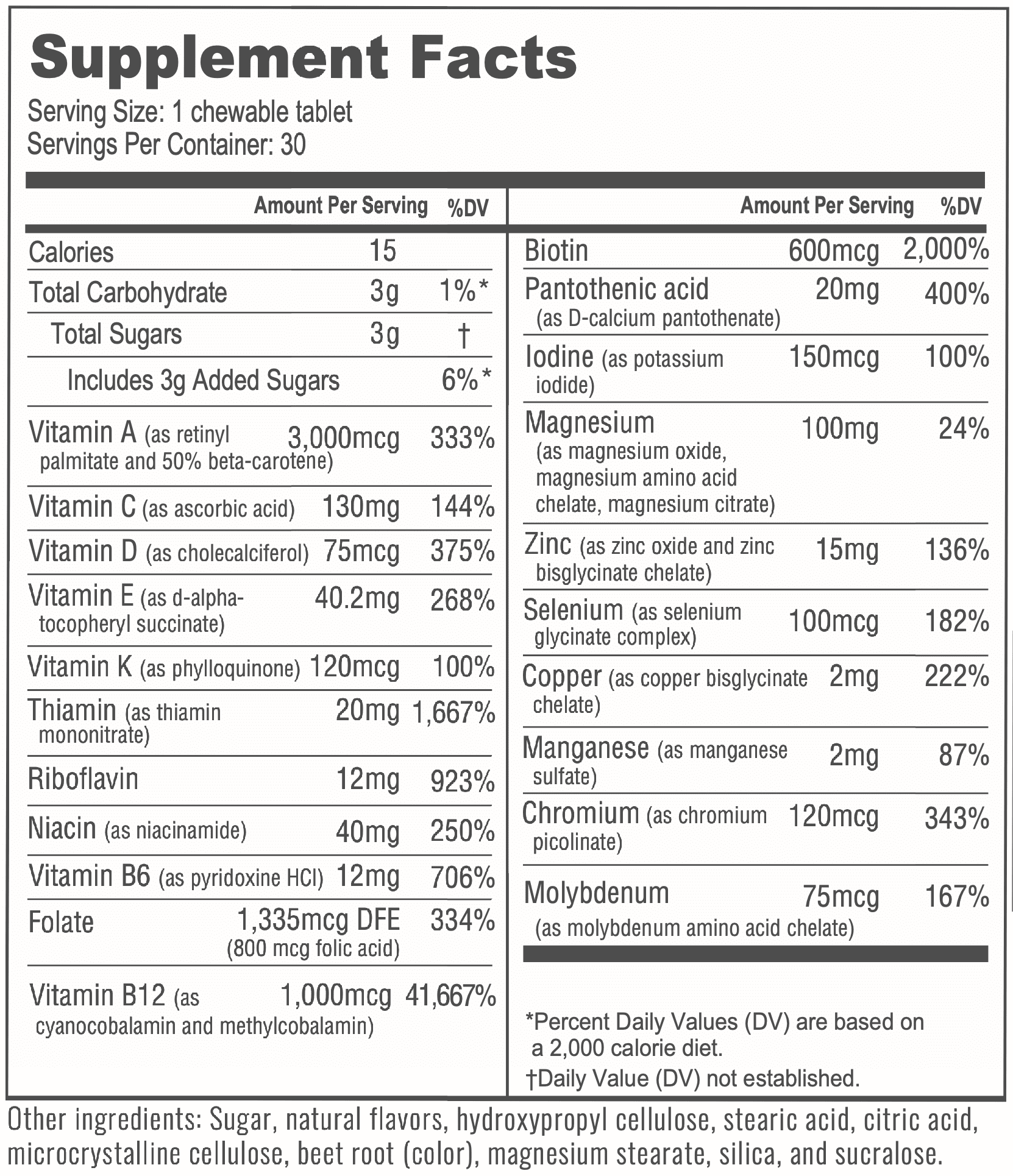 BariatricPal Duodenal Switch Vitamin Pack - Mixed Berry & Piña Colada Chewables, 3-Month Supply Y334361